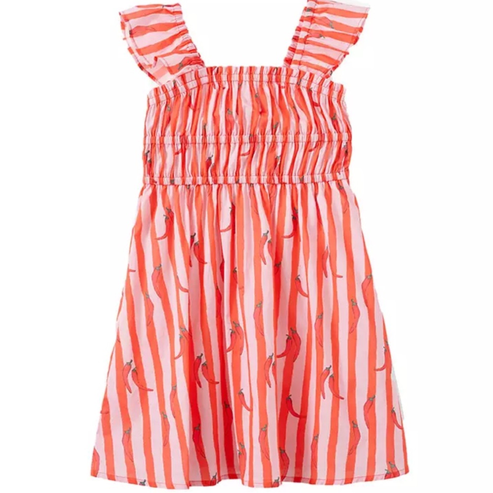 Cotton On Kids 100% Cotton Frankie Flutter Sleeves Dress